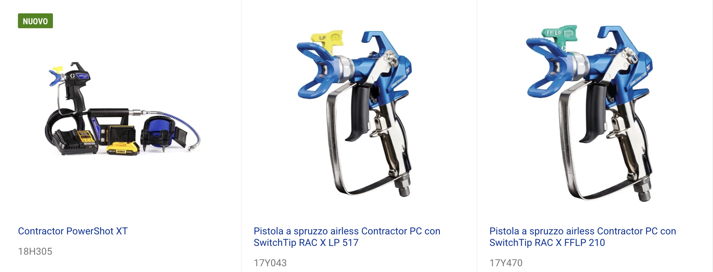 pistole graco vicenza e verona