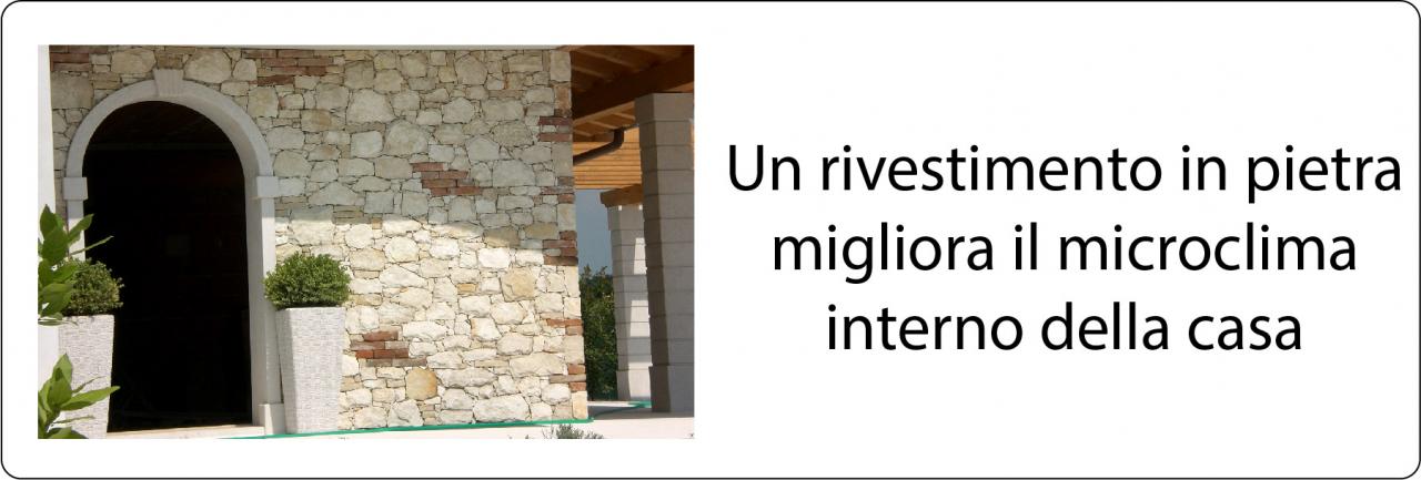 Rivestimento in pietra migliora la casa